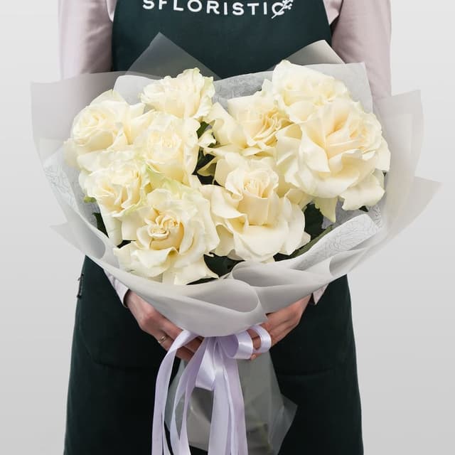Букет белых Роз «Мира» Букет белых Роз «Мира»
