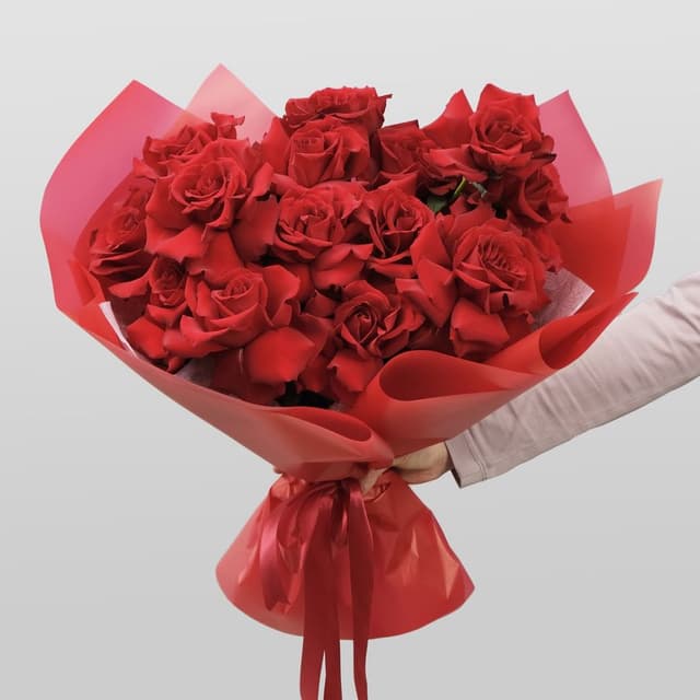 Букет красных Роз «Огонь Любви» Букет красных Роз «Огонь Любви»