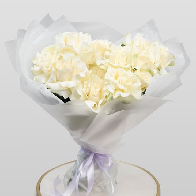 Букет белых Роз «Цефея» Букет белых Роз «Цефея»