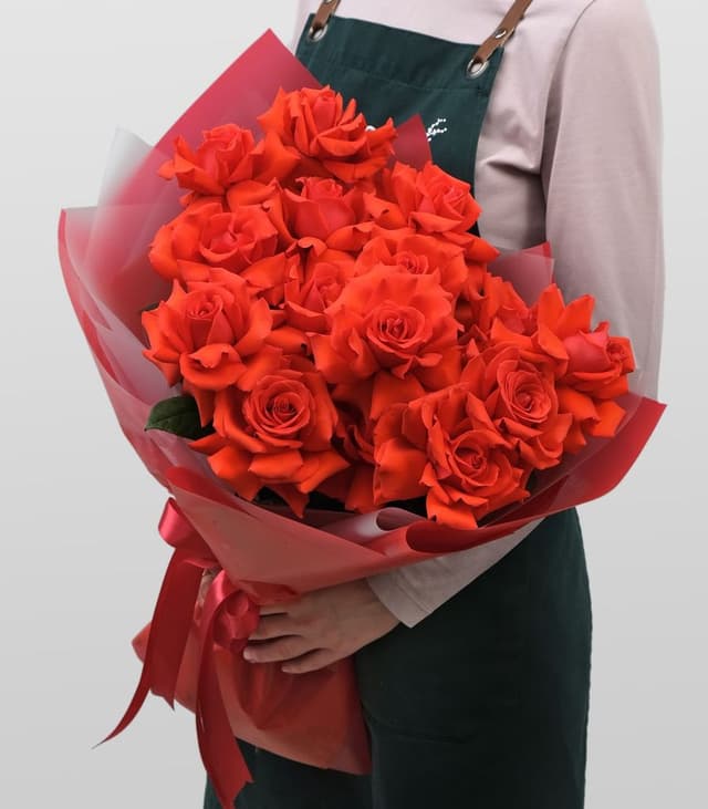 Букет из красных Роз «Мания» Букет из красных Роз «Мания»