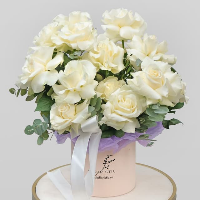 Композиция белых Роз «Берта» Композиция белых Роз «Берта»