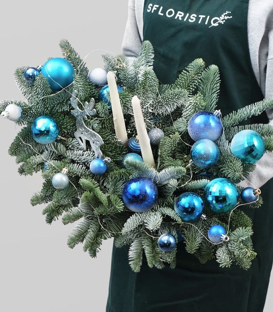 Настольная композиция из Нобилиса «Голубая Въюга»