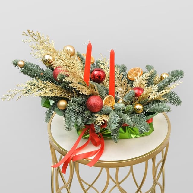 Композиция из Нобилиса «Золотая Зимушка» Композиция из Нобилиса «Золотая Зимушка»