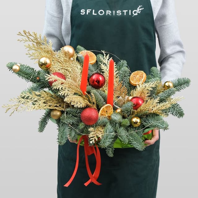 Композиция из Нобилиса «Золотая Зимушка» Композиция из Нобилиса «Золотая Зимушка»