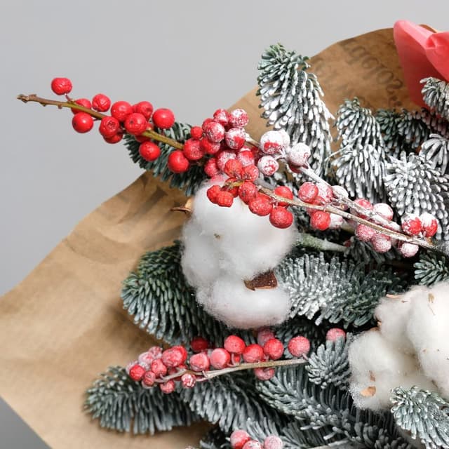 Букет из Нобилиса «Дед Мороз» Букет из Нобилиса «Дед Мороз»