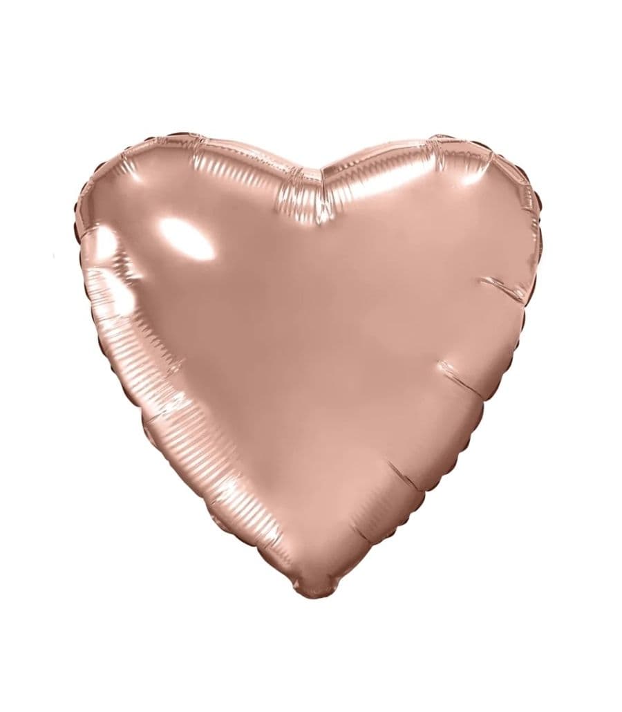 Шар Сердце, Розовое Золото