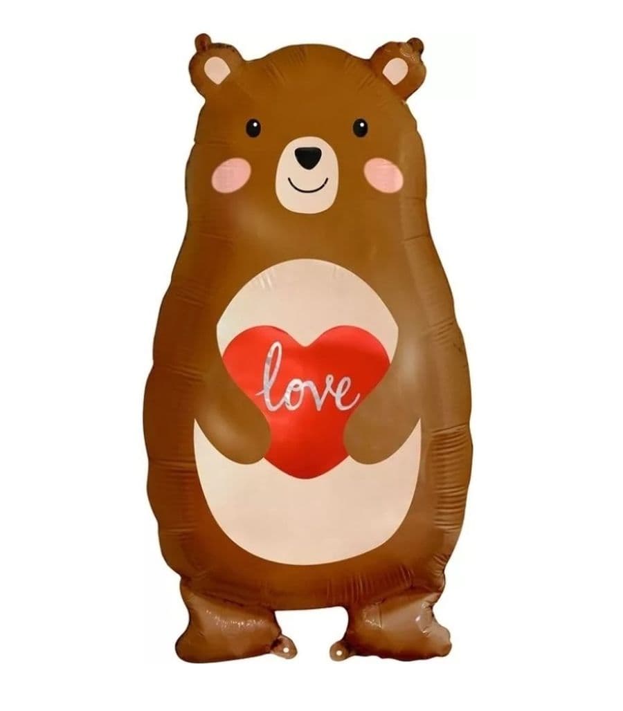 Шар Фигура Мишка с сердцем