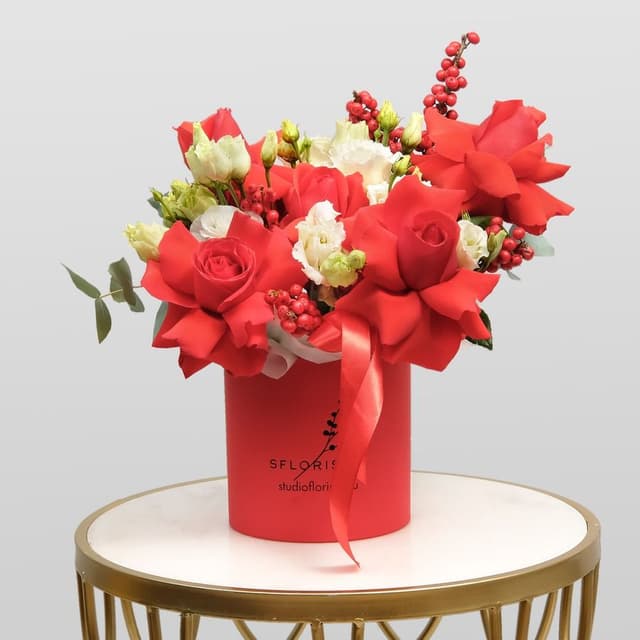 Композиция из Роз и Эустомы «Амалия» Композиция из Роз и Эустомы «Амалия»