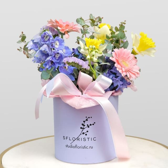 Композиция из Нарциссов, Гермини и Гиацинтов «Забава» Композиция из Нарциссов, Гермини и Гиацинтов «Забава»