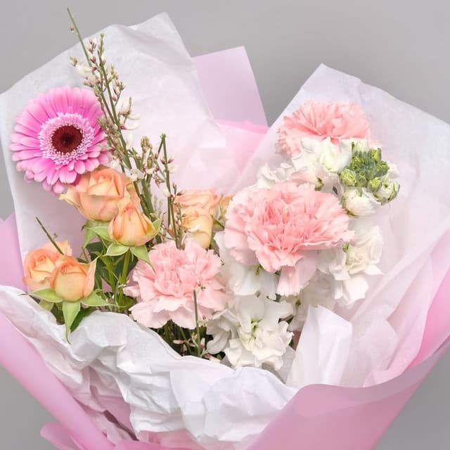 Букет Роз, Гермини и Маттиолы «Око Души» Букет Роз, Гермини и Маттиолы «Око Души»