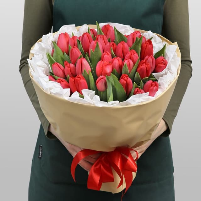 Букет Тюльпанов «Мечта в красном» Букет Тюльпанов «Мечта в красном»