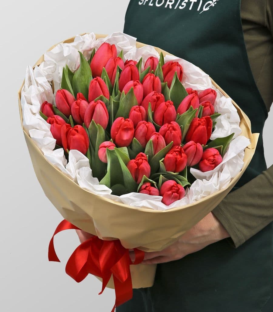 Букет Тюльпанов «Мечта в красном»