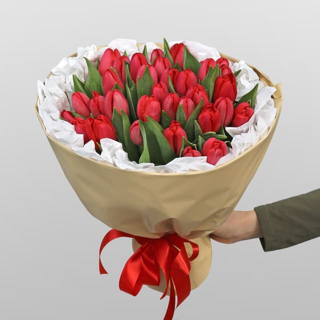 Букет Тюльпанов «Мечта в красном» Букет Тюльпанов «Мечта в красном»