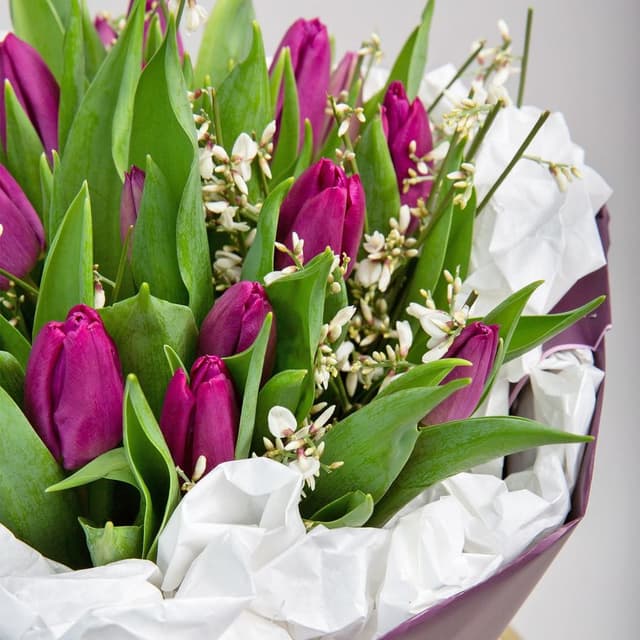 Букет Тюльпанов «Фиолетовый сад» Букет Тюльпанов «Фиолетовый сад»