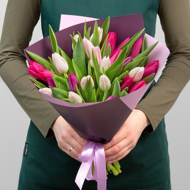 Букет из Тюльпанов «Ощущение счастья» Букет из Тюльпанов «Ощущение счастья»