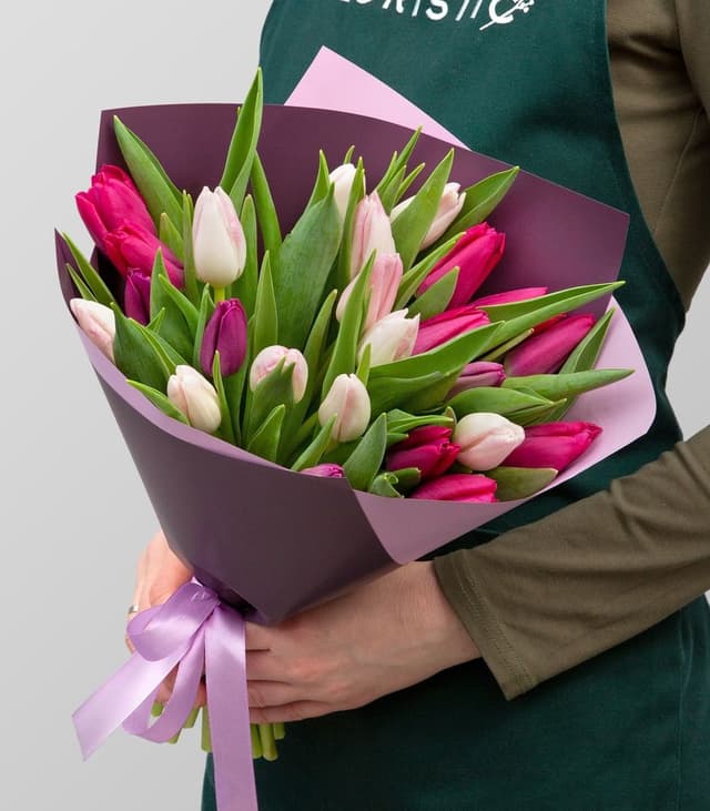 Букет из Тюльпанов «Ощущение счастья» Букет из Тюльпанов «Ощущение счастья»