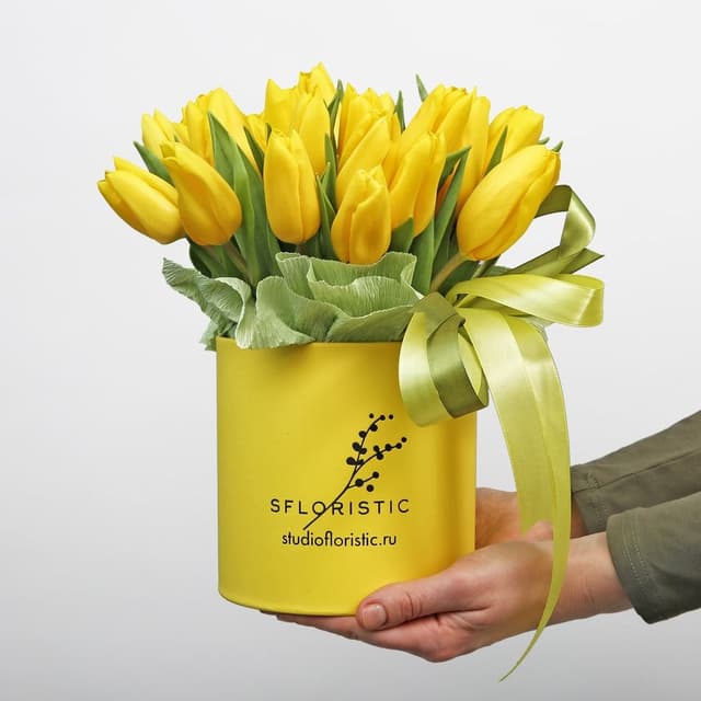 Композиция из Тюльпанов «Желтое счастье» Композиция из Тюльпанов «Желтое счастье»