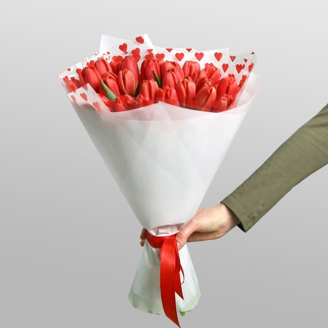 Букет Красных Тюльпанов «Алые паруса» Букет Красных Тюльпанов «Алые паруса»