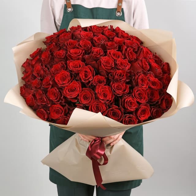 Букет из 75 Роз Эквадор «Рубиновое пламя» Букет из 75 Роз Эквадор «Рубиновое пламя»