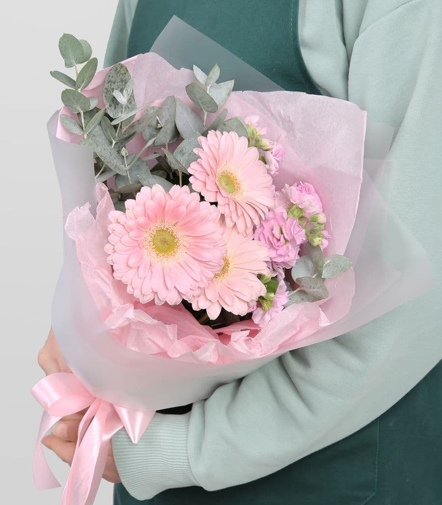 Букет Гермини и Маттиолы «Капля Романтики»