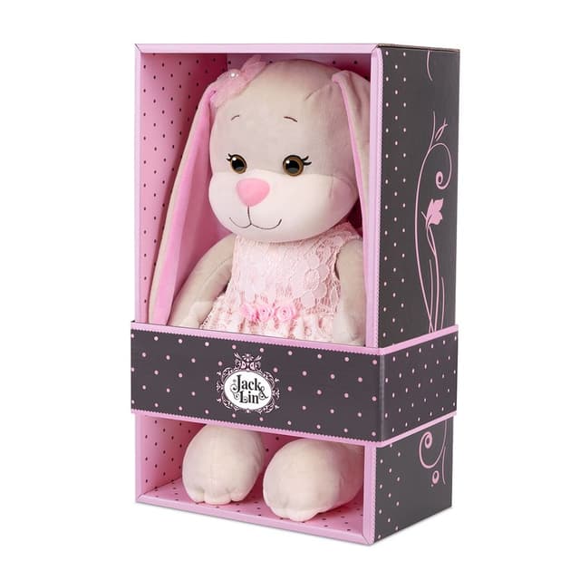 Мягкая Игрушка Зайка в Кружевном Платье c Розами Мягкая Игрушка Зайка в Кружевном Платье c Розами