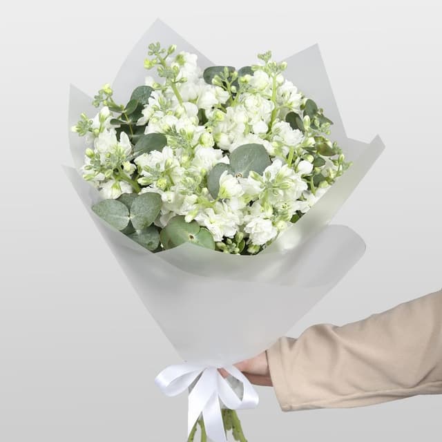 Букет кустовой Маттиолы «Лунная дымка» Букет кустовой Маттиолы «Лунная дымка»