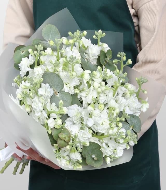 Букет кустовой Маттиолы «Лунная дымка» Букет кустовой Маттиолы «Лунная дымка»