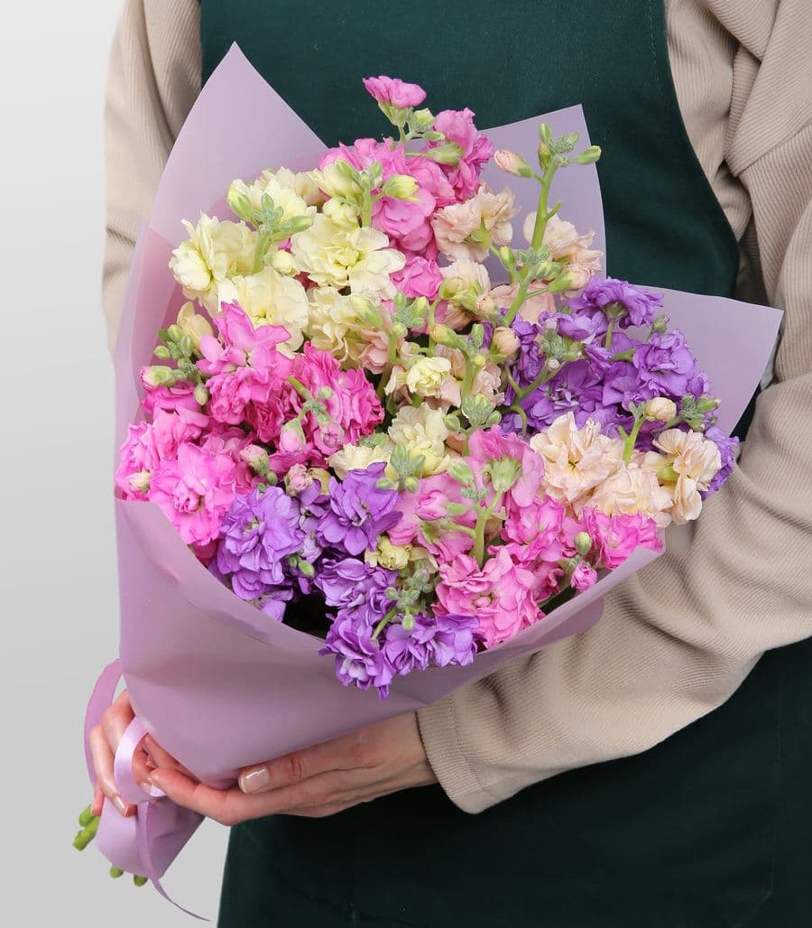 Букет Маттиолы «Весенняя акварель»