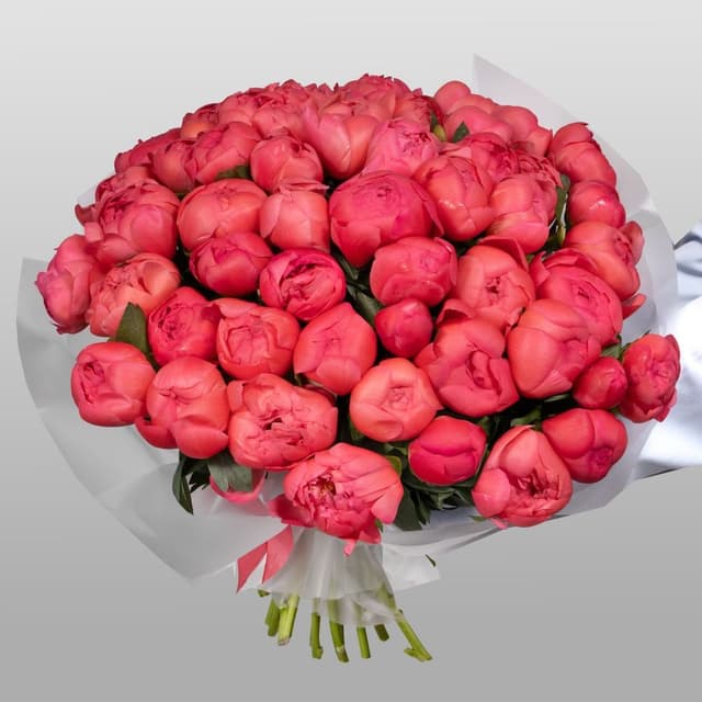 Букет коралловых Пионов «Лагуна грёз» Букет коралловых Пионов «Лагуна грёз»