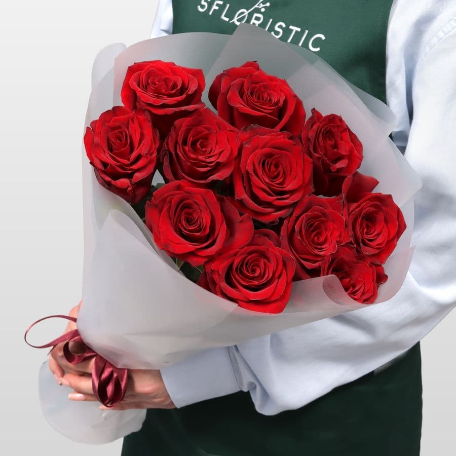 Букет Роз Эквадор 11 шт «Сила притяжения»