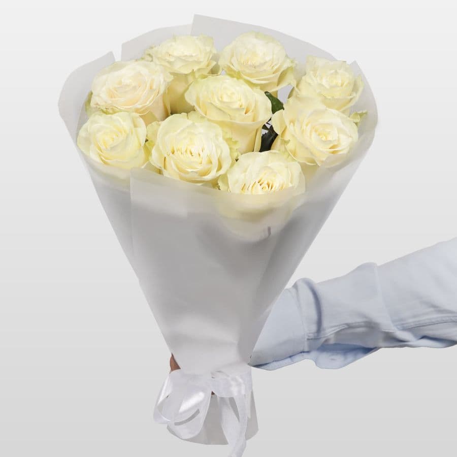 Букет Роз Эквадор 9 шт «Свет твоей улыбки»