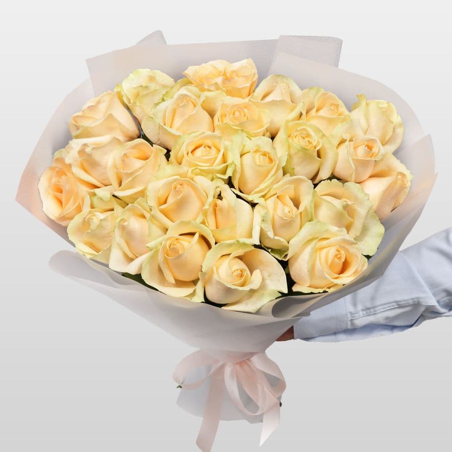 Букет Роз Россия 25 шт «Чистая гармония»