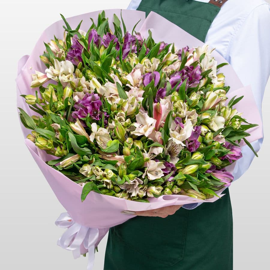 Букет Альстромерий «Цветочный вихрь»