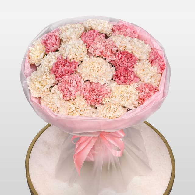 Букет из Гвоздик «Облака на рассвете» Букет из Гвоздик «Облака на рассвете»