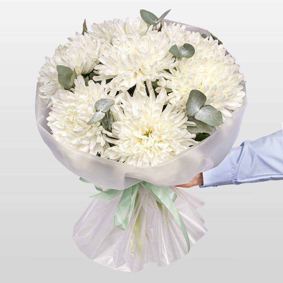 Букет Хризантем «Глоток воздуха»