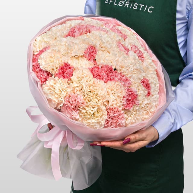 Букет из Гвоздик «Большое счастье» Букет из Гвоздик «Большое счастье»