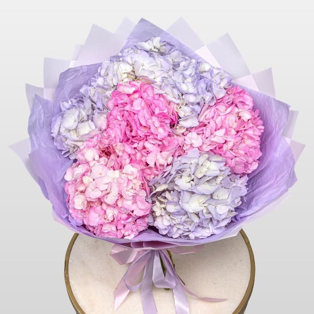 Букет из Гортензий «Малиновый Ветер» Букет из Гортензий «Малиновый Ветер»