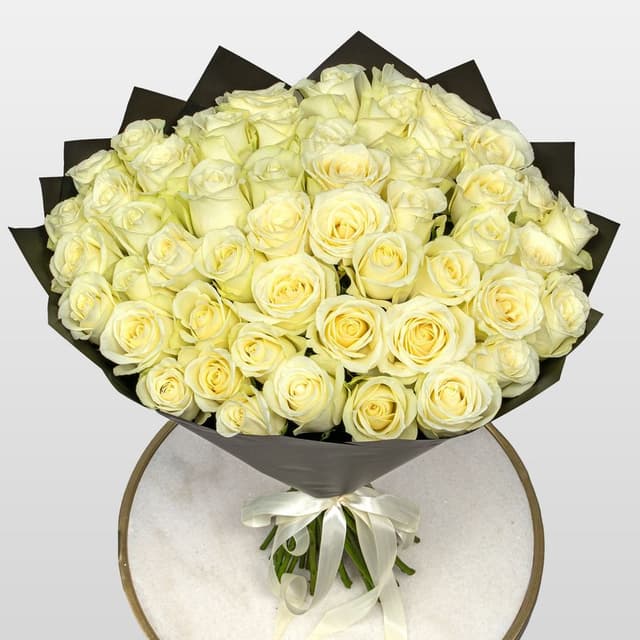Букет Роз Кения 60 см 51 шт «Ангельский Вздох» Букет Роз Кения 60 см 51 шт «Ангельский Вздох»
