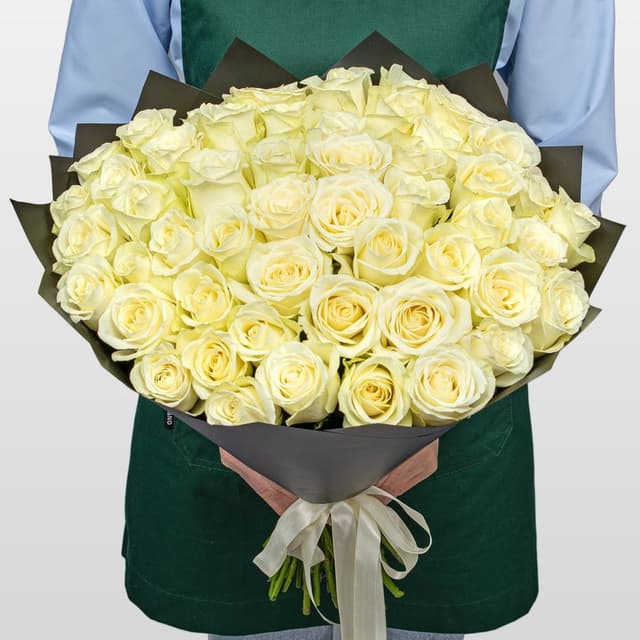 Букет Роз Кения 60 см 51 шт «Ангельский Вздох» Букет Роз Кения 60 см 51 шт «Ангельский Вздох»
