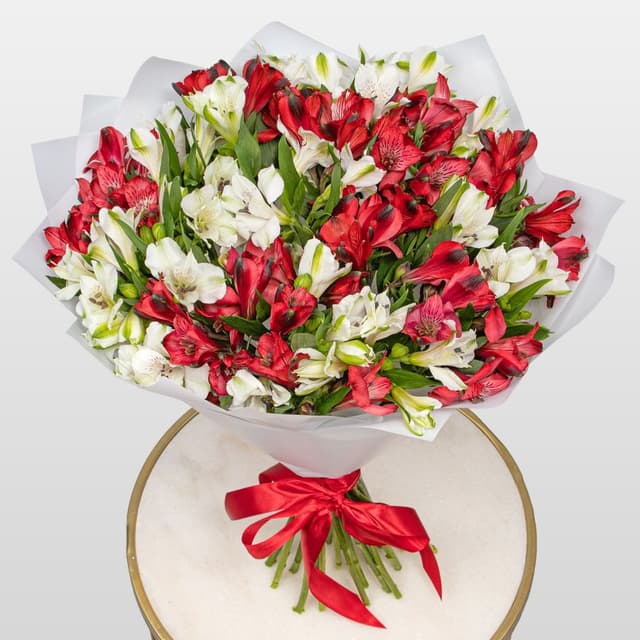 Букет Альстромерий «Клубничный Йогурт» Букет Альстромерий «Клубничный Йогурт»