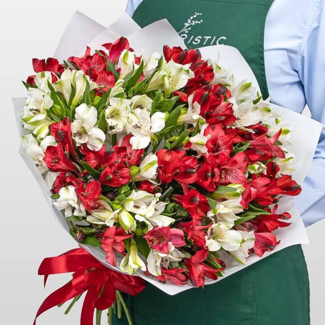 Букет Альстромерий «Клубничный Йогурт» Букет Альстромерий «Клубничный Йогурт»