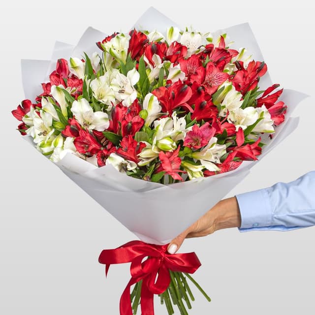 Букет Альстромерий «Клубничный Йогурт» Букет Альстромерий «Клубничный Йогурт»