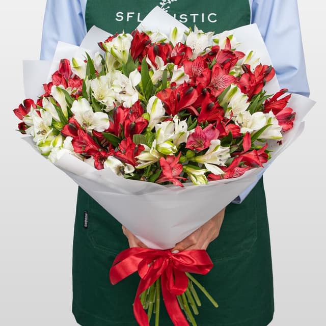 Букет Альстромерий «Клубничный Йогурт» Букет Альстромерий «Клубничный Йогурт»