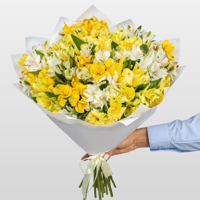 Букет Альстромерий «Лимонный Крем» Букет Альстромерий «Лимонный Крем»