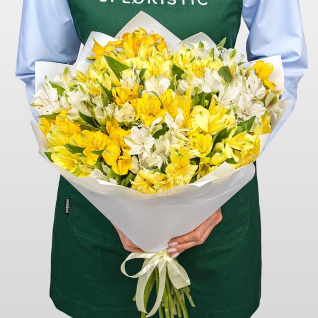 Букет Альстромерий «Лимонный Крем» Букет Альстромерий «Лимонный Крем»
