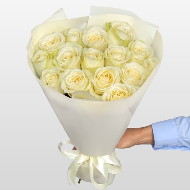 Букет Роз Кения 60 см 15 шт «Свет в сердце» Букет Роз Кения 60 см 15 шт «Свет в сердце»