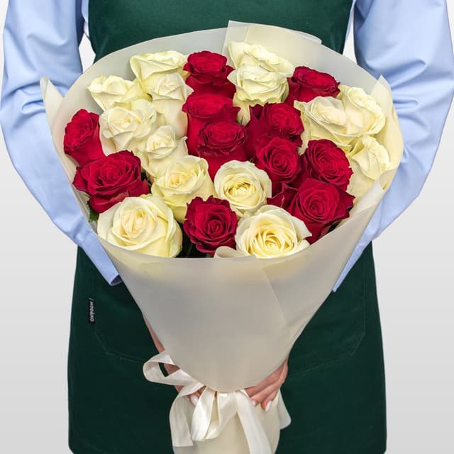 Букет Роз Кения 60 см 25 шт «Сила нежности» Букет Роз Кения 60 см 25 шт «Сила нежности»