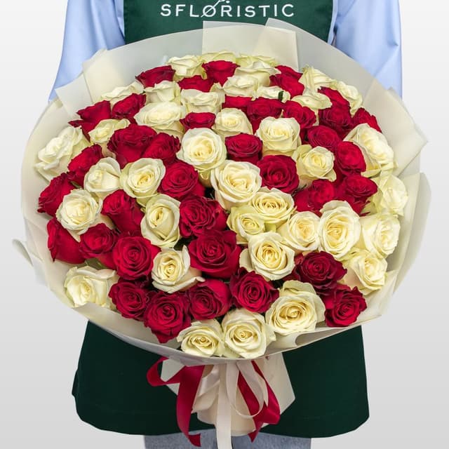 Букет Роз Кения 60 см 75 шт «Теплые слова» Букет Роз Кения 60 см 75 шт «Теплые слова»