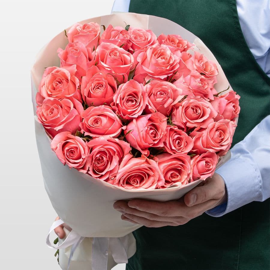 Букет Роз Кения 60 см 25 шт «Перфоманс»