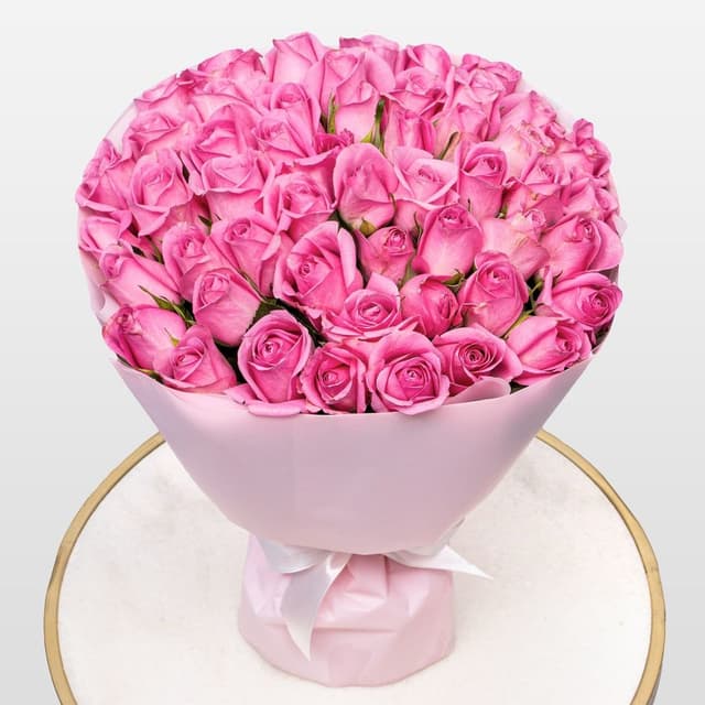 Букет розовых Роз Кения 40 см 51 шт «Любовь к Тебе» Букет розовых Роз Кения 40 см 51 шт «Любовь к Тебе»